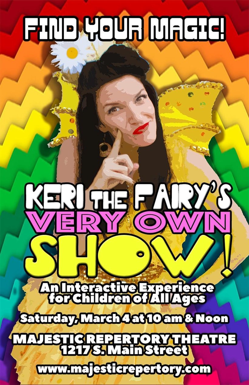 Poster for Keri the Fairy’s Very Own Show, an interactive experience for children.